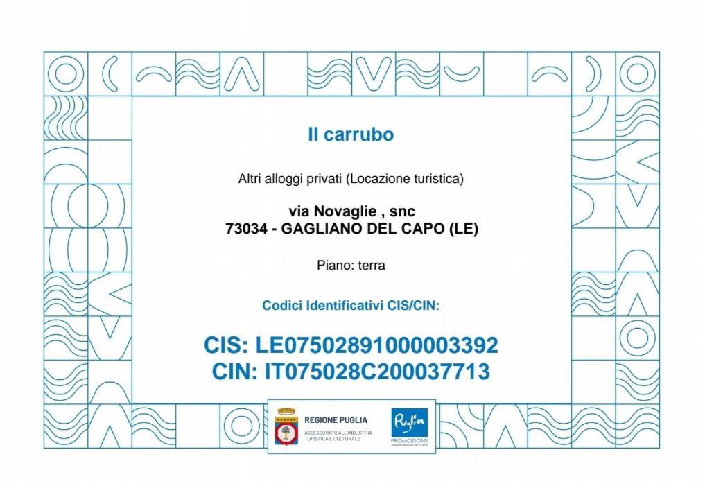 Casa Vacanze "Il Carrubo" Gagliano del Capo Exterior foto